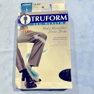 Men’s  Black Microfiber Dress Socks Size Large